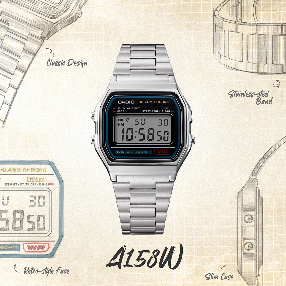 ساعت مچی یونیسکس کاسیو جنرال (Casio General)